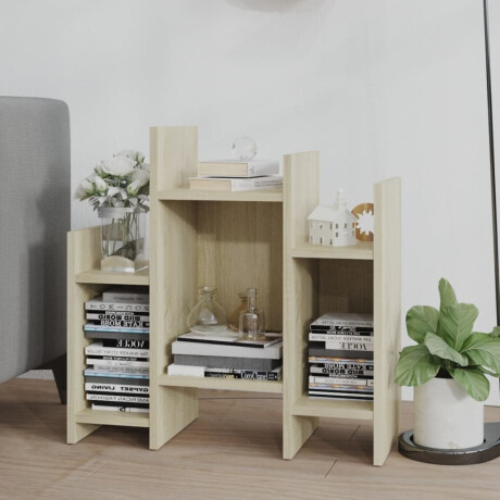 vidaXL Bijzetkast 60x26x60 cm bewerkt hout sonoma eikenkleurig afbeelding3 - 1