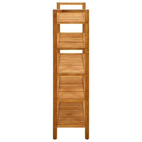 vidaXL Schoenenrek met 5 schappen 100x27x100 cm massief eikenhout afbeelding3 - 1