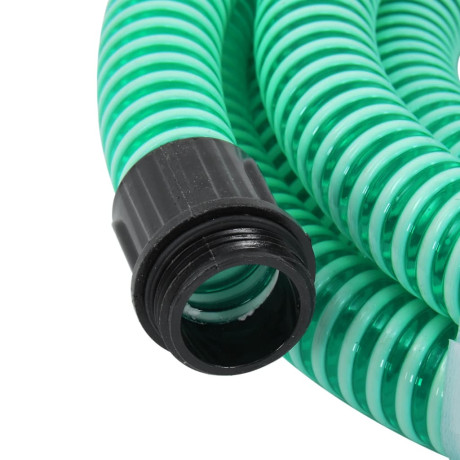 vidaXL Zuigslang met messing koppelingen 1,1'' 3 m PVC groen afbeelding3 - 1
