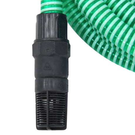vidaXL Zuigslang met PVC koppelingen 1,1'' 4 m PVC groen afbeelding3 - 1