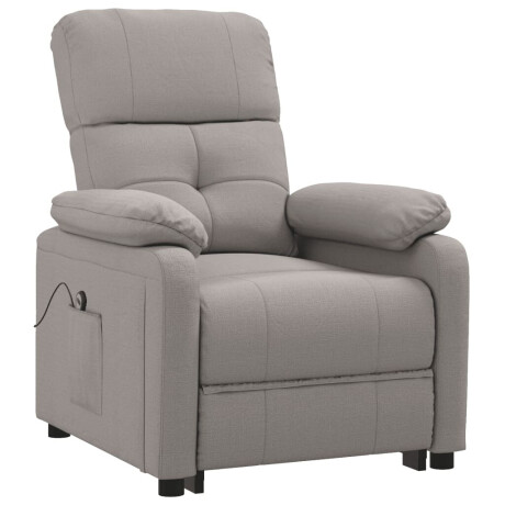 vidaXL Fauteuil verstelbaar elektrisch stof taupe afbeelding3 - 1