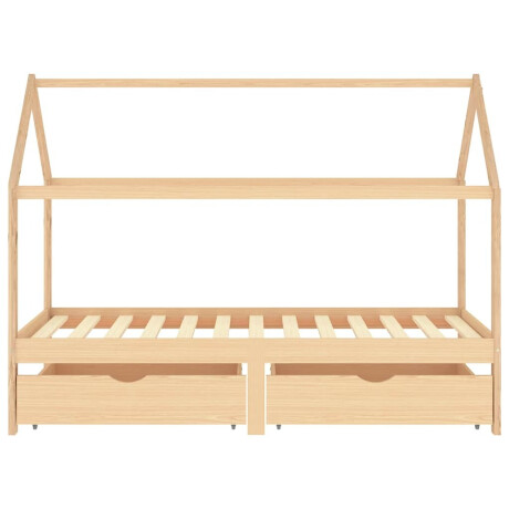 vidaXL Kinderbedframe met lades massief grenenhout 90x200 cm afbeelding3 - 1