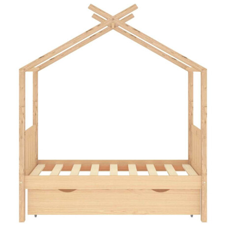 vidaXL Kinderbedframe met lade massief grenenhout 70x140 cm afbeelding3 - 1