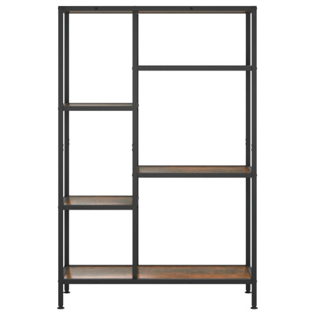 vidaXL Boekenkast 80x30x120 cm staal en bewerkt hout afbeelding3 - 1