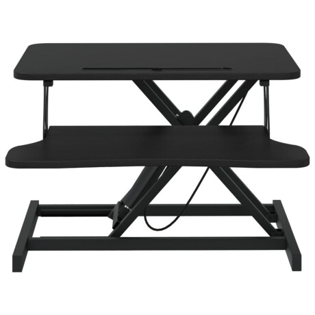 vidaXL Bureau verstelbaar 60x40x(13-41,5) cm staal en bewerkt hout afbeelding3 - 1