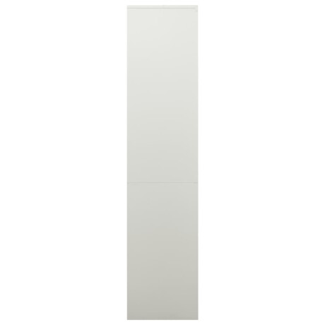 vidaXL Kantoorkast 90x40x180 cm staal lichtgrijs afbeelding3 - 1