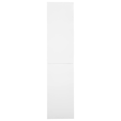vidaXL Kantoorkast met schuifdeuren 90x40x180 cm staal wit afbeelding3 - 1