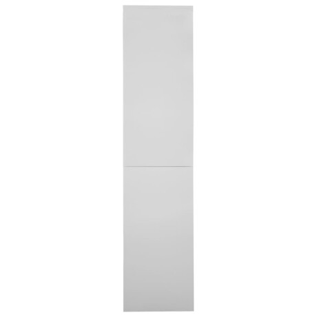 vidaXL Kantoorkast met schuifdeuren 90x40x180 cm staal lichtgrijs afbeelding3 - 1