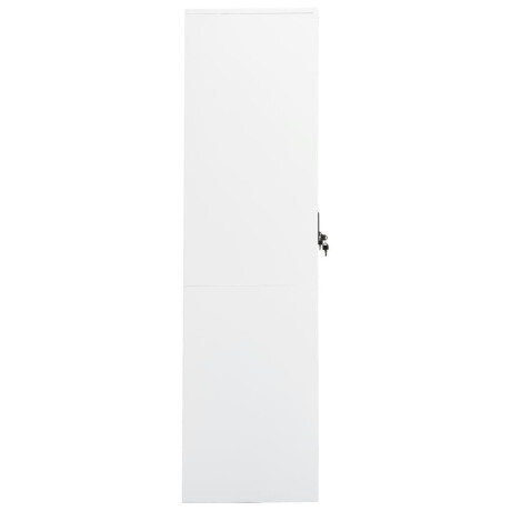vidaXL Kledingkast 80x50x180 cm staal wit afbeelding3 - 1