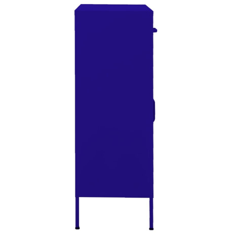 vidaXL Opbergkast 80x35x101,5 cm staal marineblauw afbeelding3 - 1