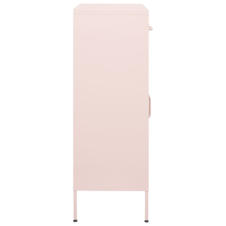 vidaXL Opbergkast 80x35x101,5 cm staal roze afbeelding3 - 1