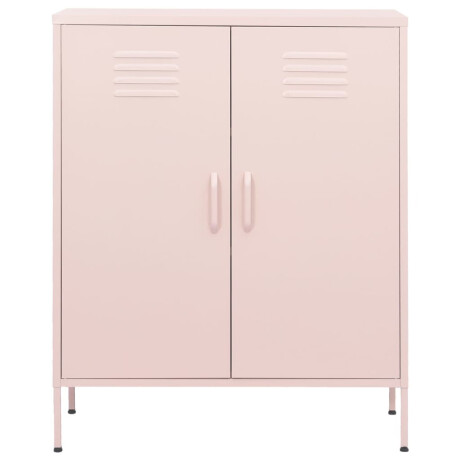 vidaXL Opbergkast 80x35x101,5 cm staal roze afbeelding3 - 1