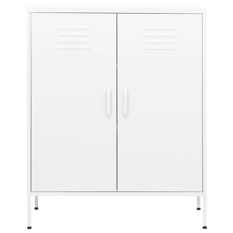 vidaXL Opbergkast 80x35x101,5 cm staal wit afbeelding3 - 1