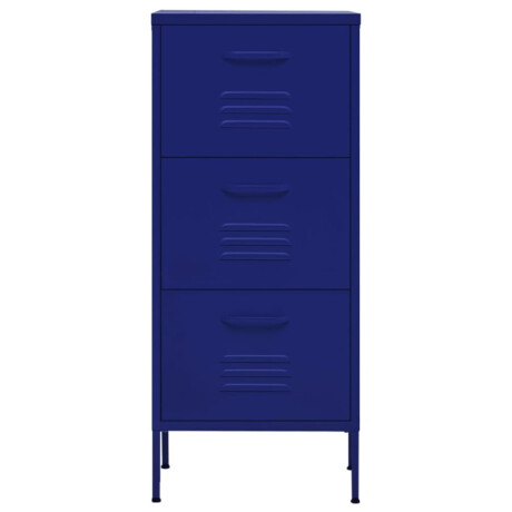 vidaXL Opbergkast 42,5x35x101,5 cm staal marineblauw afbeelding3 - 1