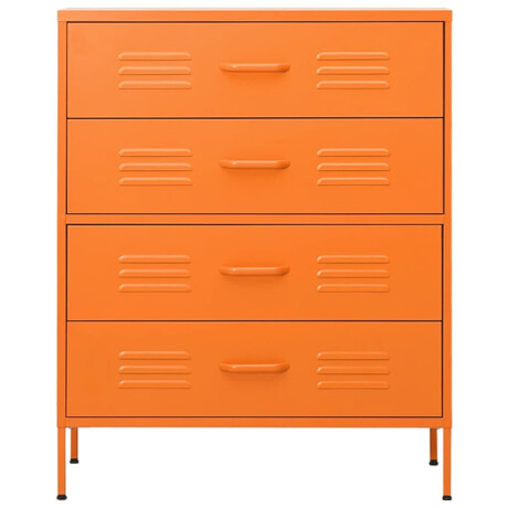 vidaXL Ladekast 80x35x101,5 cm staal oranje afbeelding3 - 1