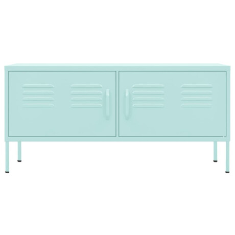 vidaXL Tv-meubel 105x35x50 cm staal mintkleurig afbeelding3 - 1