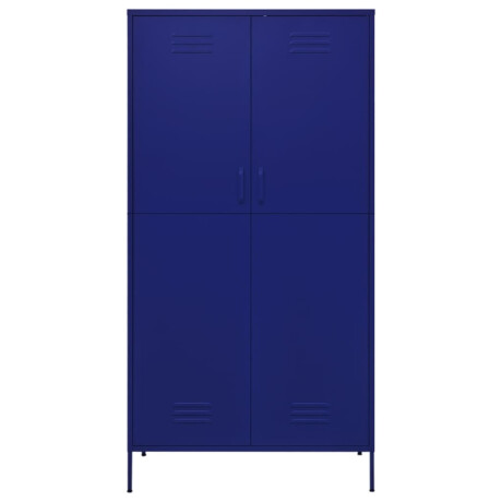 vidaXL Kledingkast 90x50x180 cm staal marineblauw afbeelding3 - 1