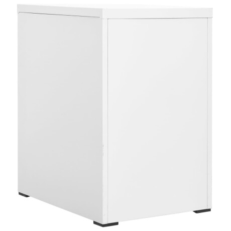 vidaXL Archiefkast 46x62x72,5 cm staal wit afbeelding3 - 1