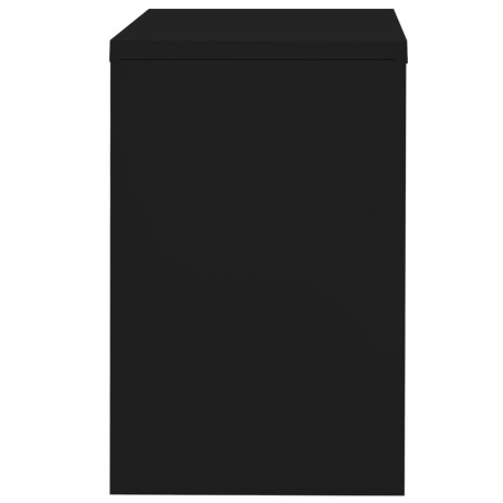 vidaXL Archiefkast 90x46x72,5 cm staal zwart afbeelding3 - 1