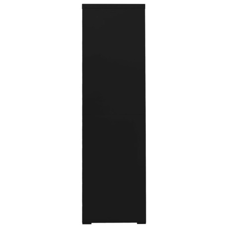 vidaXL Archiefkast 90x46x164 cm staal zwart afbeelding3 - 1