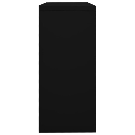 vidaXL Roldeurkast 90x40x90 cm staal zwart afbeelding3 - 1