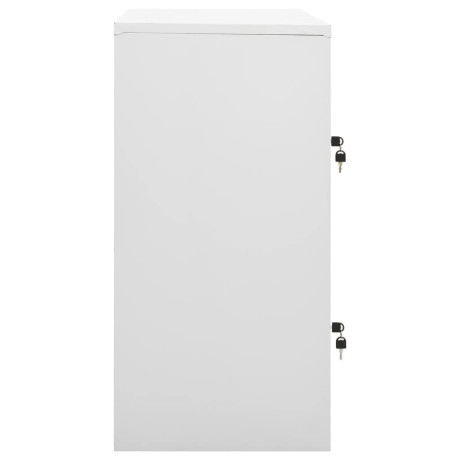 vidaXL Lockerkast 90x45x92,5 cm staal lichtgrijs afbeelding3 - 1