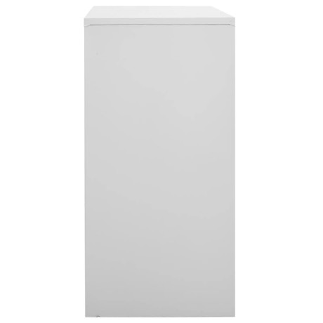 vidaXL Lockerkast 90x45x92,5 cm staal lichtgrijs afbeelding3 - 1