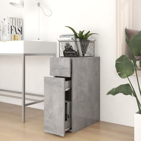 vidaXL Apothekerskast 20x45,5x60 cm bewerkt hout betongrijs afbeelding3 - 1