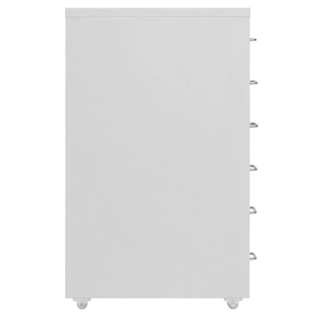 vidaXL Ladeblok verrijdbaar 28x41x69 cm metaal grijs afbeelding3 - 1