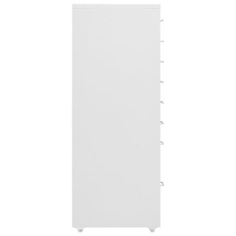 vidaXL Ladeblok verrijdbaar 28x41x109 cm metaal grijs afbeelding3 - 1