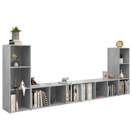 vidaXL | TV Kast | 4 pcs 37 x 35 x 107,5 cm afbeelding3 - 1