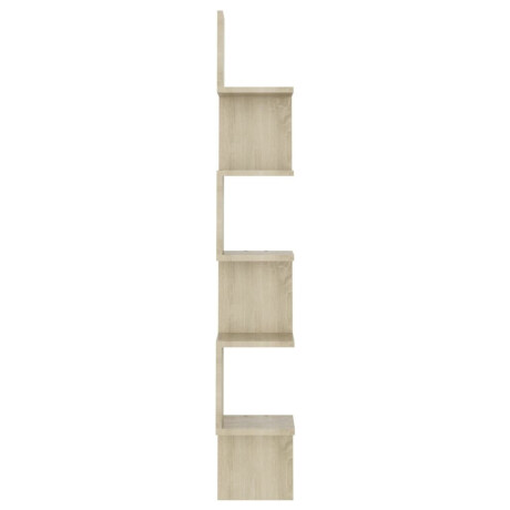 vidaXL Hoekwandschap 20x20x127,5 cm bewerkt hout sonoma eikenkleurig afbeelding3 - 1