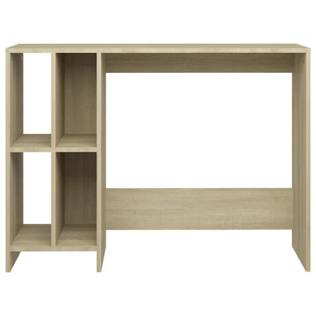 vidaXL Bureau 102,5x35x75 cm bewerkt hout sonoma eikenkleurig afbeelding3 - 1
