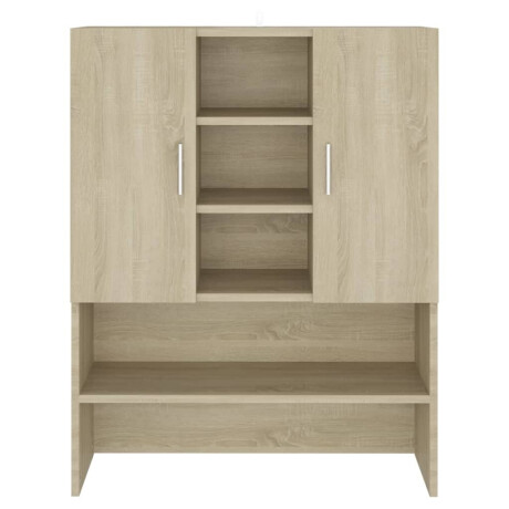 vidaXL Wasmachinekast 70,5x25,5x90 cm sonoma eikenkleurig afbeelding3 - 1