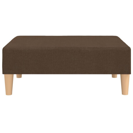 vidaXL Voetenbank 78x56x32 cm stof bruin afbeelding3 - 1