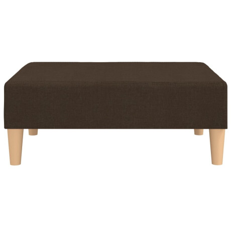 vidaXL Voetenbank 78x56x32 cm stof donkerbruin afbeelding3 - 1