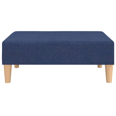 vidaXL Voetenbank 78x56x32 cm stof blauw afbeelding3 - 1