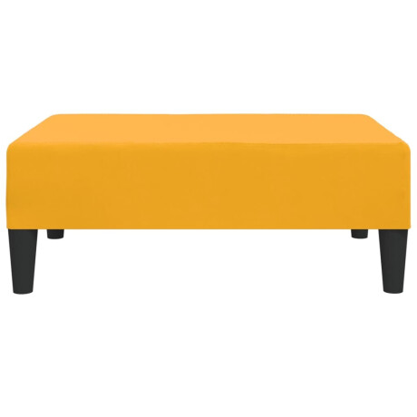 vidaXL Voetenbank 78x56x32 cm fluweel geel afbeelding3 - 1