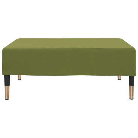 vidaXL Voetenbank 78x56x32 cm fluweel lichtgroen afbeelding3 - 1