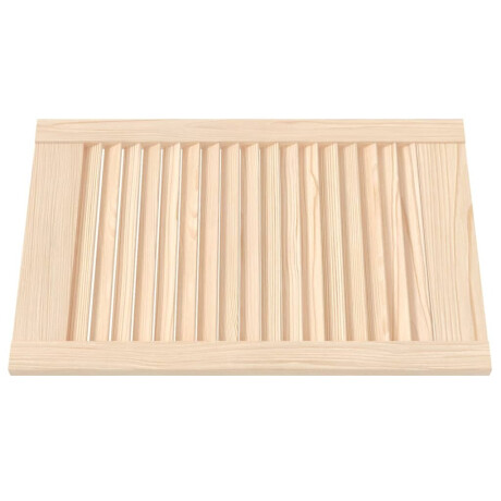 vidaXL Kastdeuren met lamellen 4 st 61,5x39,4 cm massief grenenhout afbeelding3 - 1