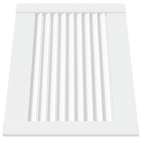 vidaXL Kastdeuren met lamellen 2 st 39,5x49,4 cm grenenhout wit afbeelding3 - 1