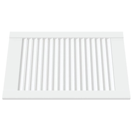 vidaXL Kastdeur met lamellen 61,5x39,4 cm massief grenenhout wit afbeelding3 - 1