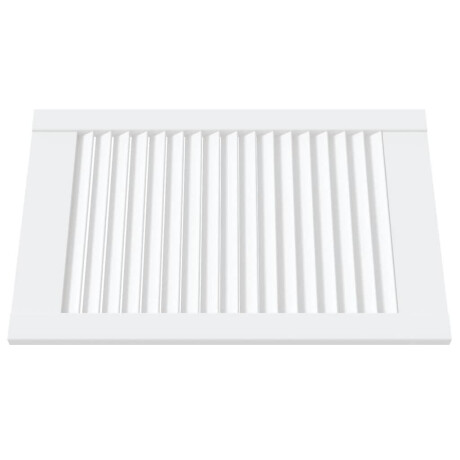 vidaXL Kastdeuren met lamellen 2 st 61,5x39,4 cm grenenhout wit afbeelding3 - 1