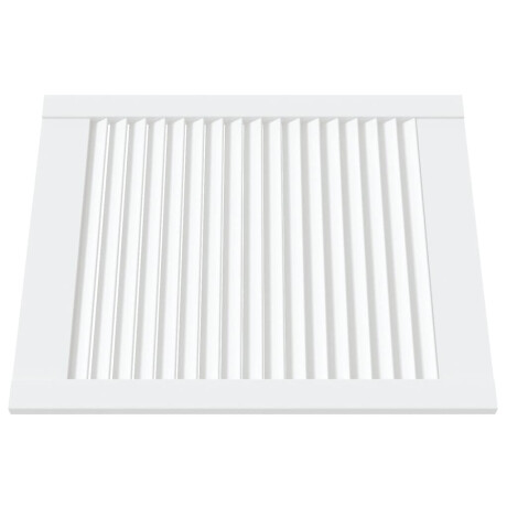 vidaXL Kastdeuren met lamellen 4 st 61,5x49,4 cm grenenhout wit afbeelding3 - 1