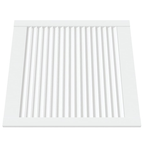 vidaXL Kastdeur met lamellen 61,5x59,4 cm massief grenenhout wit afbeelding3 - 1
