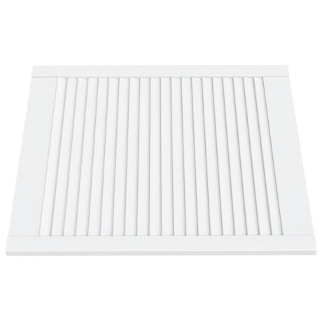 vidaXL Kastdeur met lamellen 69x59,4 cm massief grenenhout wit afbeelding3 - 1