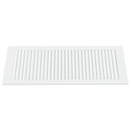 vidaXL Kastdeur met lamellen 99,3x39,4 cm massief grenenhout wit afbeelding3 - 1
