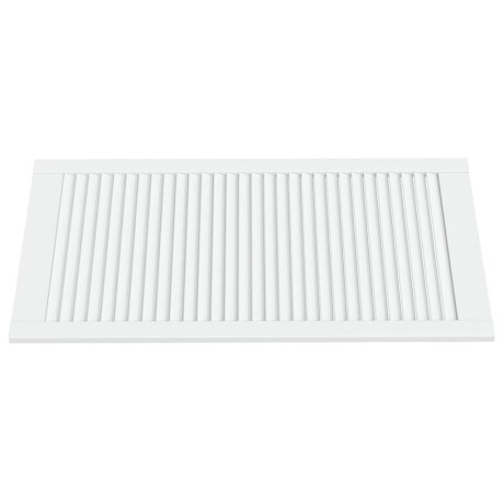 vidaXL Kastdeur met lamellen 99,3x49,4 cm massief grenenhout wit afbeelding3 - 1