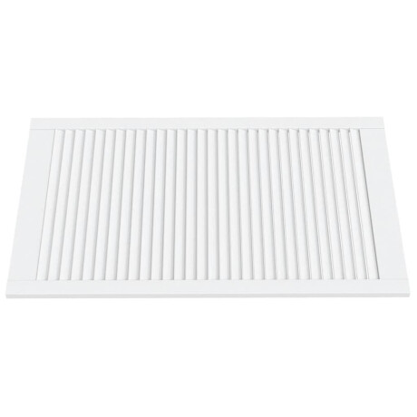 vidaXL Kastdeur met lamellen 99,3x59,4 cm massief grenenhout wit afbeelding3 - 1