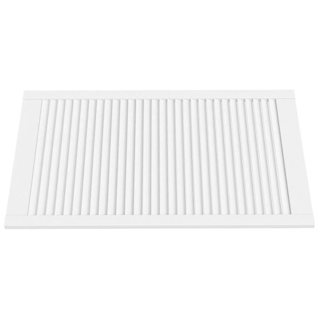 vidaXL Kastdeuren met lamellen 4 st 99,3x59,4 cm grenenhout wit afbeelding3 - 1